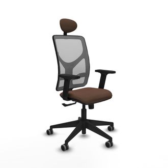 Piqueras y Crespo Silla De Oficina Piqueras Y Crespo Motilla Negro Reposabrazos Ajustables