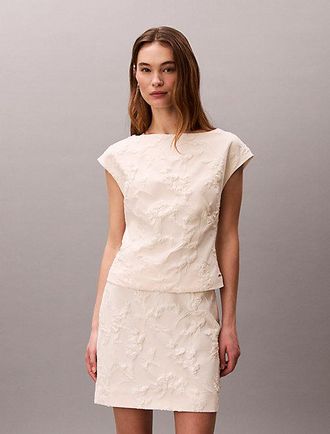 Calvin Klein Minifalda Cloque