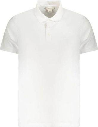 Calvin Klein Klassieke Pasvorm Wit Poloshirt - Heren - Polos - Wit - S - Katoen - Tops