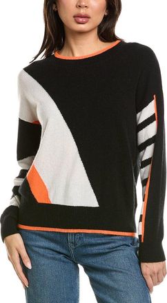 Brodie Spencer Spliced Stripe Crewneck Cashmere Sweater