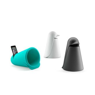 Plust Altavoz Para Smartphone De Dise&ntilde;o Moderno Penguin Ping - Verde Oscuro
