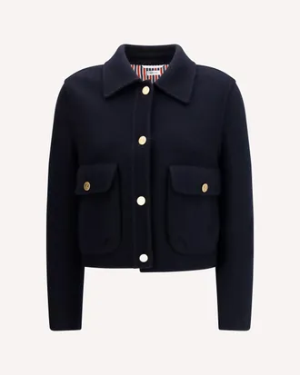 Thom Browne Giacca crop in lana vergine Woman 42