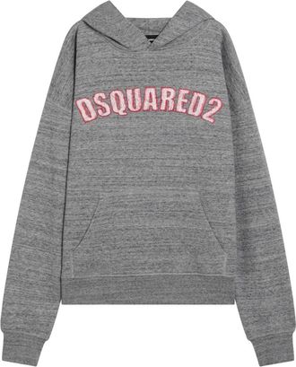 Dsquared2 Hooded Sweatshirt - Heren - Hoodies - Grijs - M - Katoen - Hoodies & sweatvesten