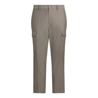 Etro Broeken, Heren, Grijs, M, Wol, Wollen cargobroek