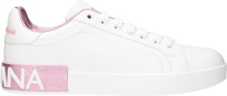 Dolce & Gabbana Dolce&Gabbana Sneakers Portofino Donna Pelle Bianco/Rosa
