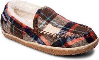 Minnetonka Tempe Slipper in Brown Autumn Plaid at Nordstrom, Size 11