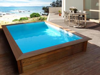 Habitat et Jardin Piscina Rectangular De Madera toledo - 3.00 X 2.00 X 0.71 M