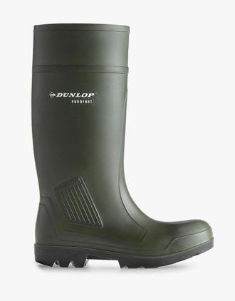Dunlop PUROFORT Unisex Wellington Boots Green - Size: 10.5/10.5
