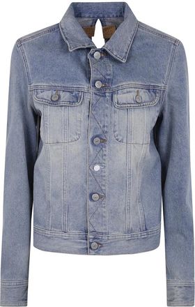Maison Margiela Dames, Jassen, Blauw, Maat: 2XS Katoen