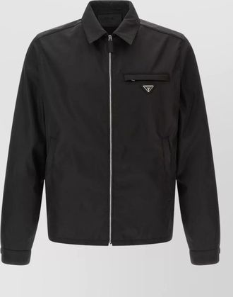 Prada recycled nylon single breasted jacket