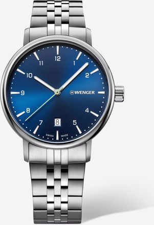 Wenger Swiss Army 01.1731.121 Urban Classic Blue Dial Watch 40mm