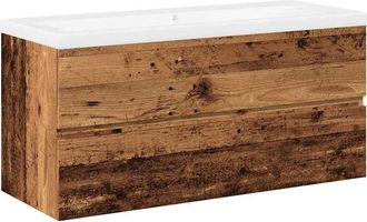 vidaXL Vidaxl Mobile Con Lavabo Integrato Legno Antico
