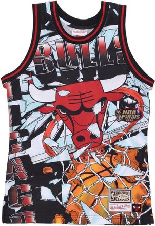 Mitchell & Ness Chicago Bulls Basketball Tank Top - Heren - Fitness - Veelkleurig - XL - Polyester - Fitness
