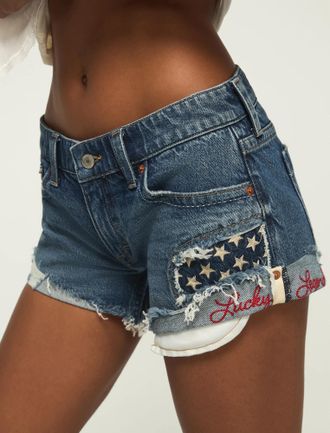 Lucky Brand Womens Lucky Legend Low Rise Festival Short