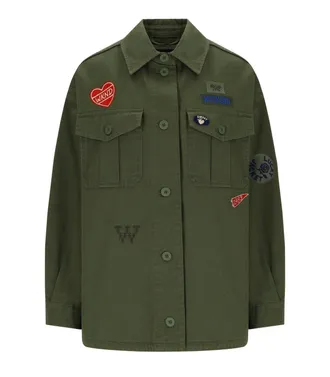 Weekend by Max Mara GIACCA CAMICIA RAZZA KAKI MAX MARA WEEKEND