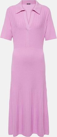 Joseph Ribbed-knit wool midi dress