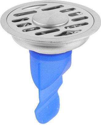 No Brand Desag&uuml;e De Piso - Acero Inoxidable - Bloqueador De Olores - Silicona - Desag&uuml;e Inferior - V&aacute;lvula Antirretorno Doble - Tap&oacute;n Para Cabello - Dise&ntilde;o Com