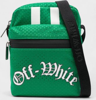 Off-white Mens Outdoor Crossbody Mesh Bag - Green - One Size