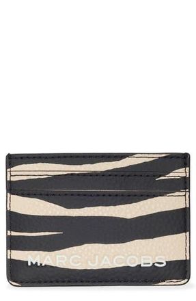 Marc Jacobs Zebra Stripe Card Case in Black/Off White at Nordstrom Rack