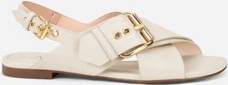 AGL Summer Criss Cross Sandal in Milky at Nordstrom, Size 38.5