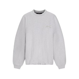 Jacquemus Dames, Sweatshirts & Hoodies, Grijs, Maat: S Katoen