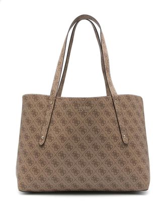Guess Co Brenton tote bag - women - Polyurethane - OS - Brown