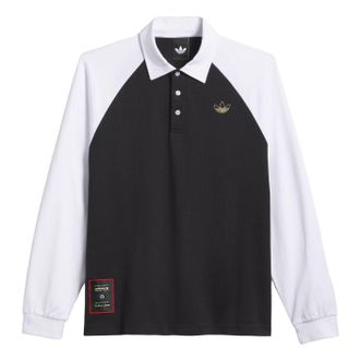 adidas Skateboarding x Tyshawn Rugby Shirt Black White KE7012