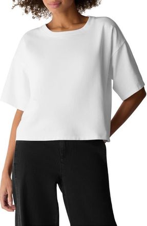 Eileen Fisher Boxy Crewneck T-Shirt in White at Nordstrom, Size Xx-Small