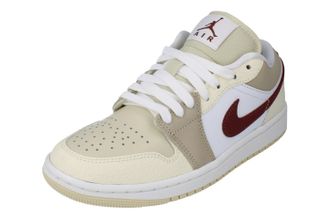 Nike Womens Air Jordan 1 Low Trainers - White - Size UK 5.5