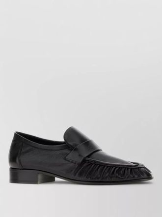The Row leather soft loafers