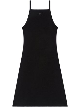 Courr&egrave;ges Spongy Heritage Mini Dress with Flared Silhouette