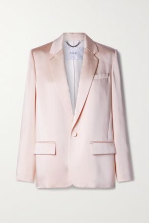 A.L.C. Blazer In Crêpe Satin Axel - Bianco sporco