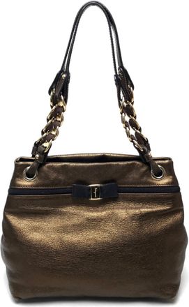Ferragamo Leather Tote Bag (Pre-Owned)