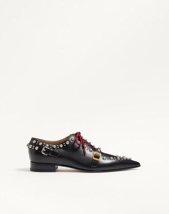 Valentino Garavani Derby Mockers in Calfskin