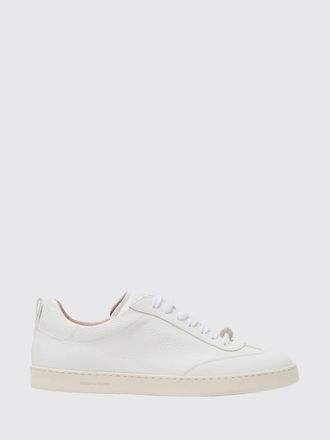 Fabiana Filippi Tumbled Leather Low-Top Sneakers with Ornament