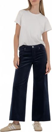 Kut from the Kloth Meg High Rise Fab Ab Wide Leg Jean In Black