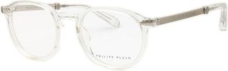 Philipp Plein VPP057M0880 Round Clear Acetate Eyeglasses - Clear