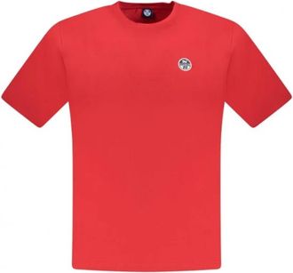 North Sails T-shirt met korte mouwen - Heren - T-shirts - Rood - L - Katoen - Tops