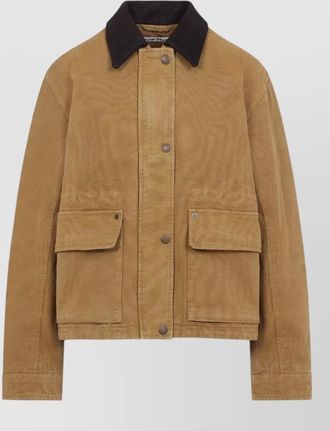 Acne Studios long sleeve coat contrast collar pockets