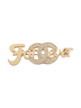 Chanel 2021 CC mark forever brooch - Oro