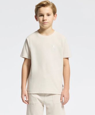 Psycho Bunny Kids Taylor Pique Tee 104 NATURAL LINEN / 4T