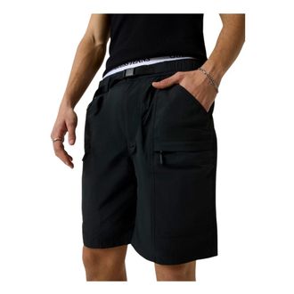Guess Casual Shorts, male, Black, Size: XL Utility Shorts