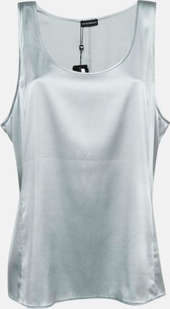 Emporio Armani Grey Satin Tank Top