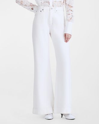 Derek Lam Coralie High-Rise Wide-Leg Jeans