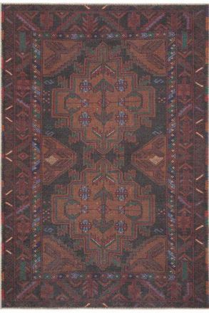 Kukoon Large Area Rugs for Living Room Washable & Non Slip in Burgundy | Size: 120 cm x 170 cm