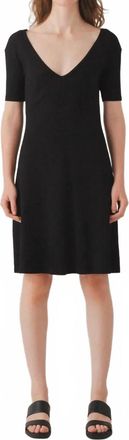 PRAIRIE UNDERGROUND V-Neck Look Dress In Black