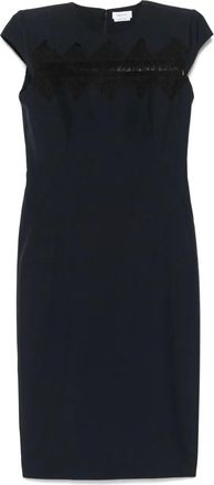 Alexander McQueen Abito midi sartoriale - Blu