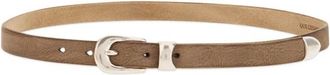 Our Legacy 2 cm riem - Heren - Accessoires - Beige - Maat: 80 CM Leer