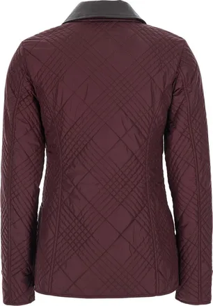 Burberry Womens Jacket Fernleigh Burgundy Polyamide Coat