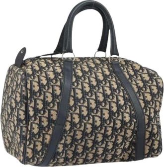 Dior Pre-owned Handbags, female, Multicolor, Size: ONE SIZE Pre-owned Vintage Trotter Canvas Hand Bag